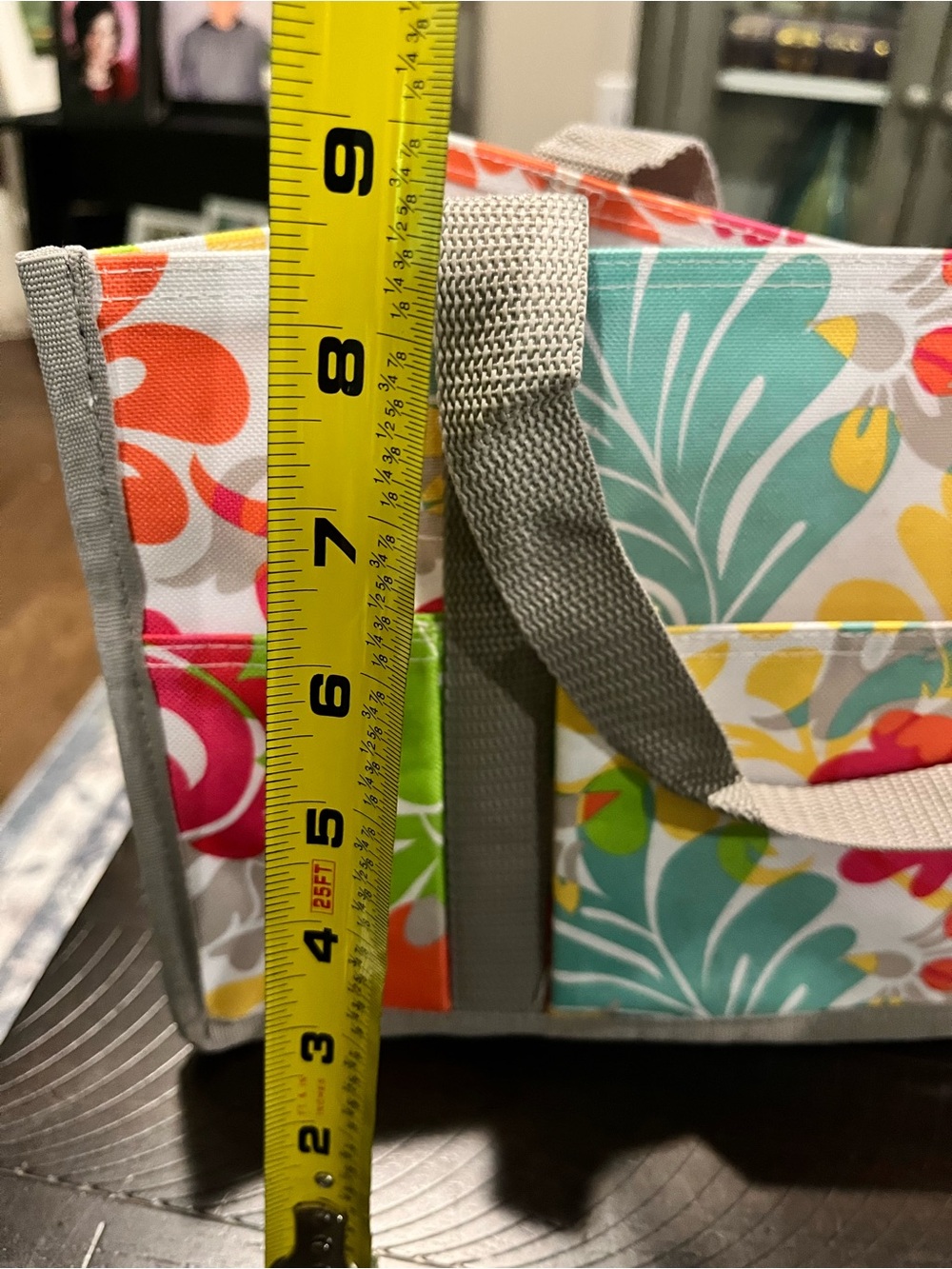 Thirty One Keep it Caddy Mini Organizers Picnic Storage Tote Island Damask 13” - Picture 4 of 9